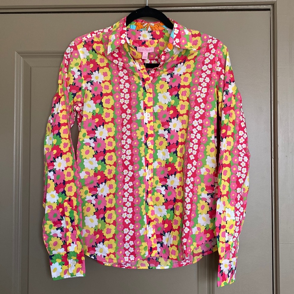 NWT Lilly Pulitzer “Daisy and Confused” Blouse